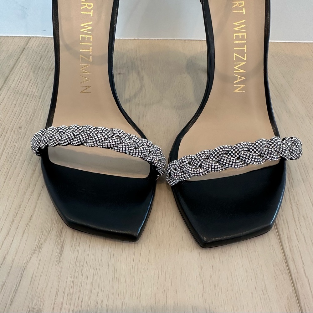 Stuart Weitzman NUDIST GLAM 100 HIGH SHINE Sandal High Heel - Picture 7 of 16